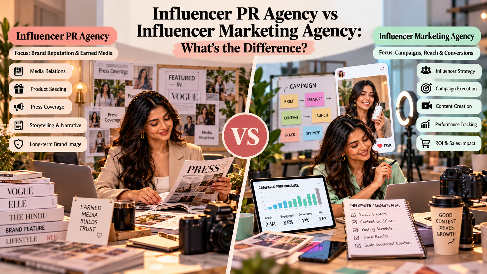 Influencer PR Agency vs Influencer Marketing Agency: What's the Difference?