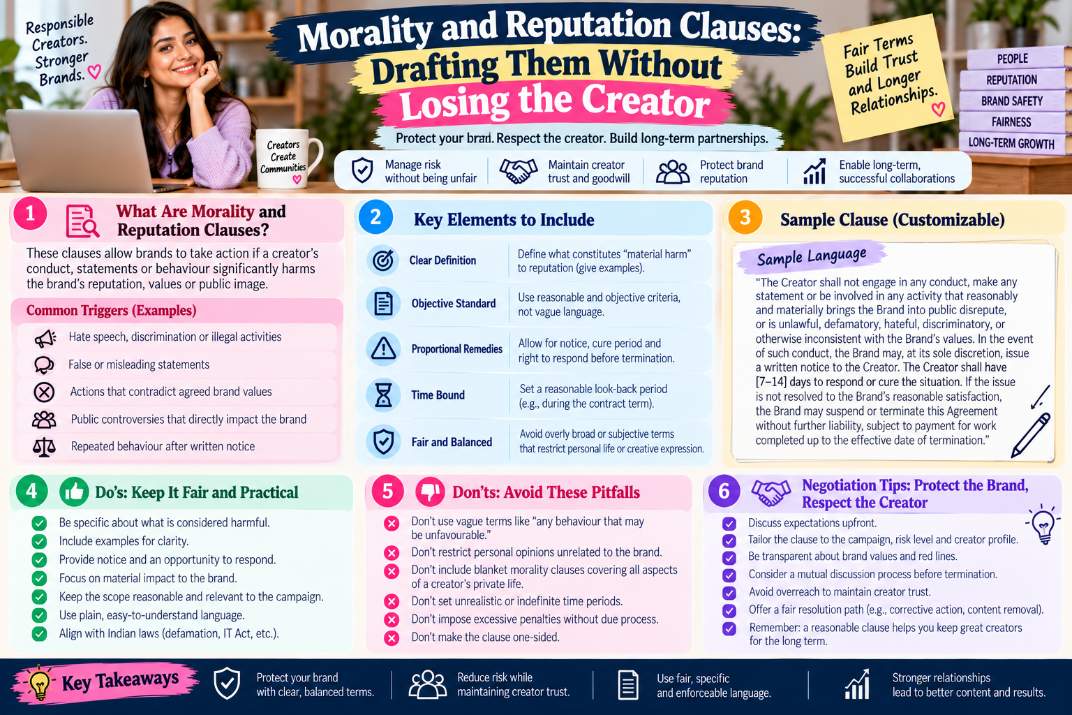 Morality and Reputation Clauses: Drafting Them Without Losing the Creator
