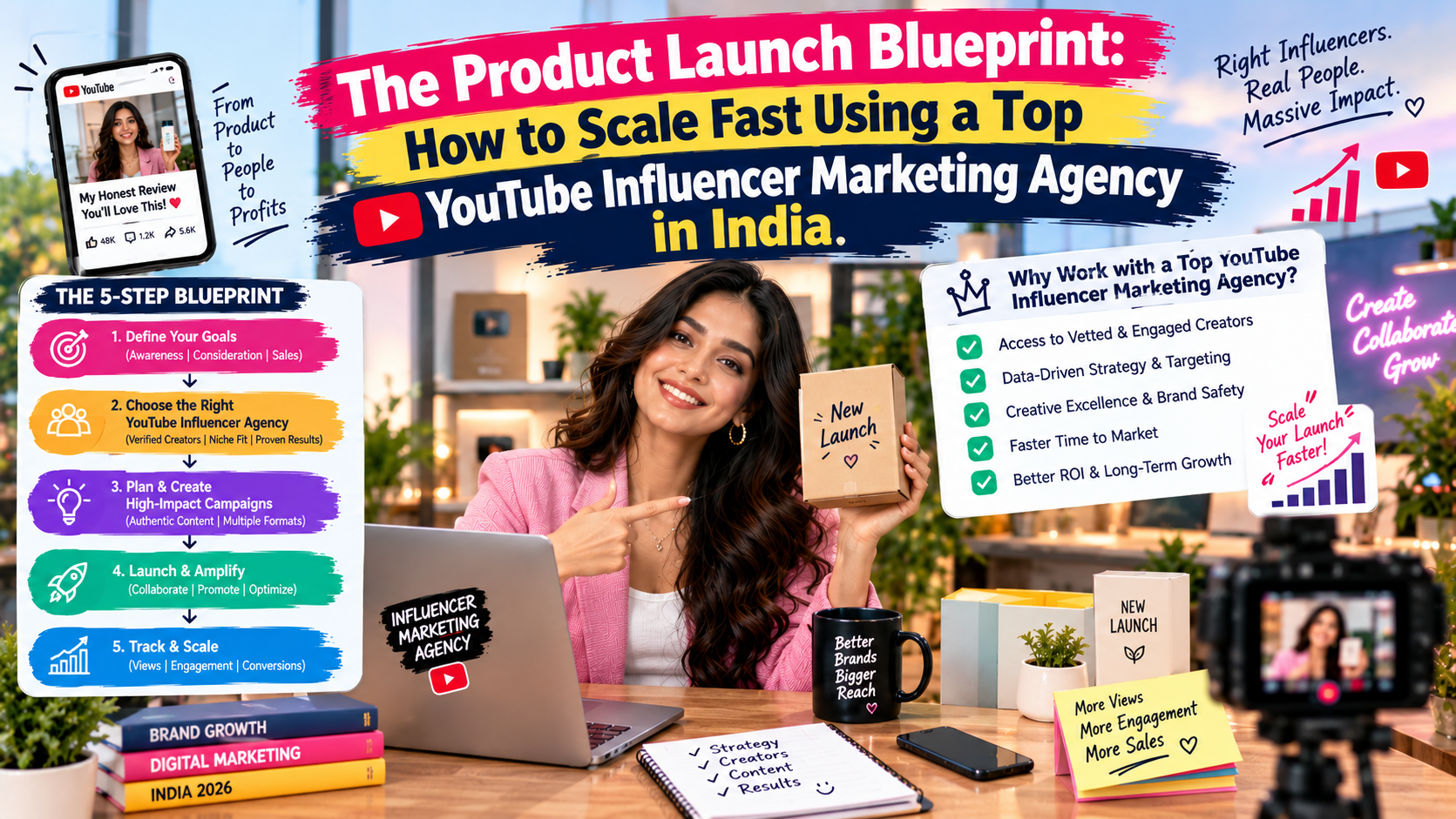 The Product Launch Blueprint: How to Scale Fast Using a Top YouTube Influencer Marketing Agency in India